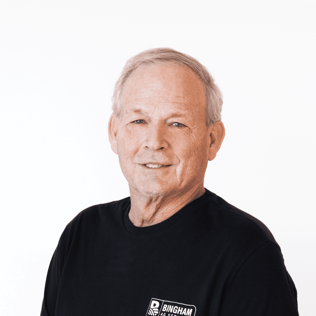 Professional headshot of Keith Fehringer, Bingham Ag Services team member, wearing a dark Bingham Ag Services shirt